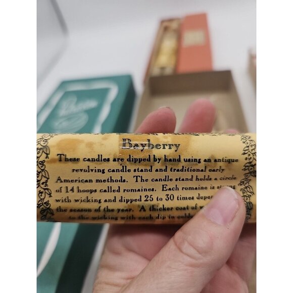 Patrician Taper Candles 12 Inch Bayberry Oarnge 17 Candles Total New - Picture 2 of 10